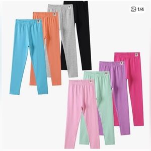 Colorful Kids' Leggings 8 Pack!